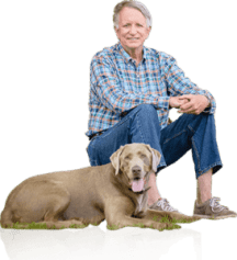 Bob with dog