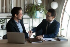 A New Bern commercial property damage lawyer and client discuss how to recover damages after a disaster damages the client’s business.