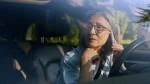 A woman in a car calls police after finding out how to report reckless driving in North Carolina.
